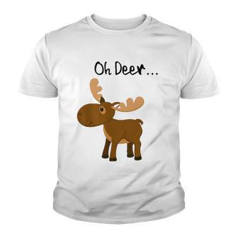 Oh Deer Cute Deer Save Wildlife Youth T-shirt | Mazezy
