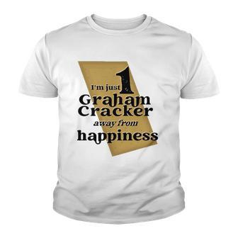 One Graham Cracker Happiness Graham Cracker Lover Gift Youth T-shirt | Mazezy