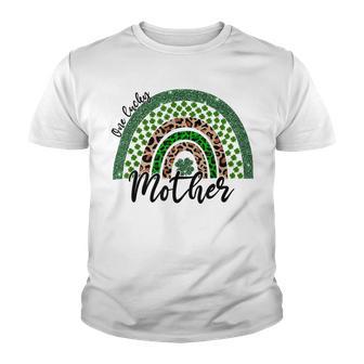 One Lucky Mother Irish Rainbow Leopard St Patricks Day Youth T-shirt | Favorety UK