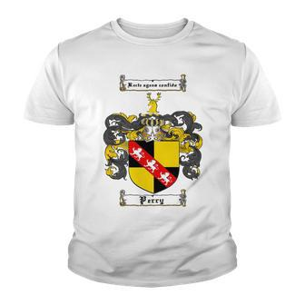 Perry Family Crest Perry Coat Of Arms T Shirt Essential T Shirt Youth T-shirt - Seseable