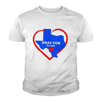 Pray For Uvalde Texas Map Heart Protect Our Children Rip For Uvalde Youth T-shirt | Mazezy