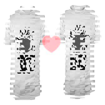 Proud State My Heart Is In Nc North Carolina Youth T-shirt | Mazezy