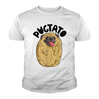 Pugtato Pug Potato Dog Lovers Costume Funny Meme Gifts Youth T-shirt | Favorety AU