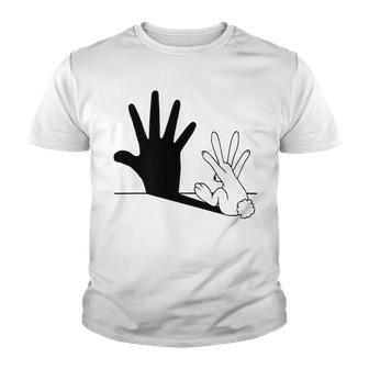 Rabbit Hand Shadow Youth T-shirt | Favorety DE