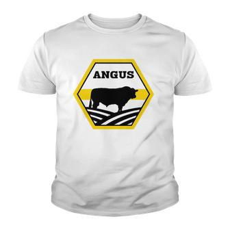 Rancher Cattle Farmer - Angus Cow Youth T-shirt | Mazezy