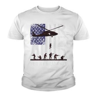 Red Friday For My Grandson Remember Everyone Deployed Army Youth T-shirt - Thegiftio UK