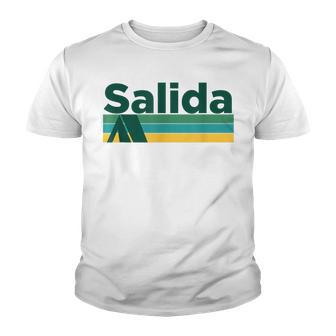 Retro Camping - Salida Colorado Youth T-shirt - Thegiftio UK