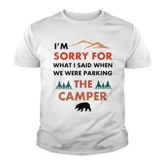 Retro Rv Camping Gifts For Dad Sorry For What I Said When We Youth T-shirt - Thegiftio UK
