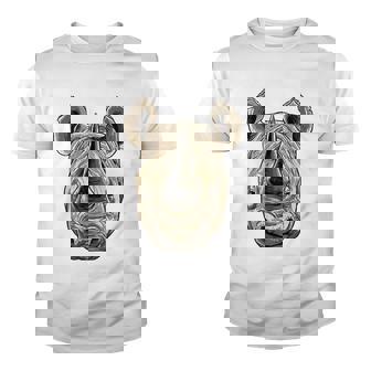 Rhino Head Cute Rhino Lover Youth T-shirt | Mazezy