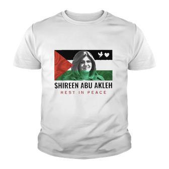 Rip Shireen Abu Akleh 1971-2022 Palestine Youth T-shirt - Thegiftio UK