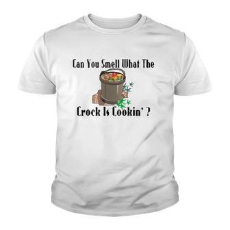 Smell What The Crock Is Cooking Youth T-shirt - Thegiftio UK