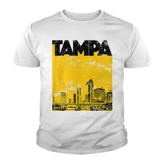 Tampa Vintage 70S Style Skyline Youth T-shirt - Thegiftio UK