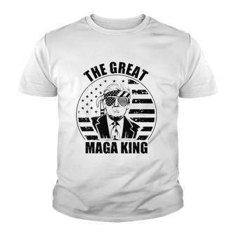 The Great Maga King The Return Of The Ultra Maga King Donald Trump Youth T-shirt | Mazezy
