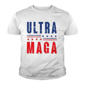 Ultra Maga Donald Trump Great Maga King Youth T-shirt | Mazezy