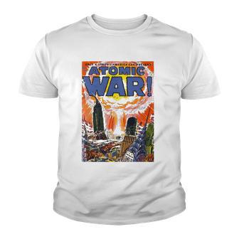 Vintage War Art-Atomic War Comic Book Nuclear War Youth T-shirt - Thegiftio UK