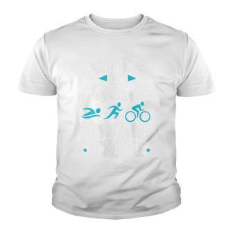 Womens Triathlon I Survived My Husbands Triathlon Training Schedule Youth T-shirt - Thegiftio UK