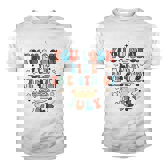 You Look Like The 4Th Of July Hot Dog Funny Independence Day Youth T-shirt - Seseable