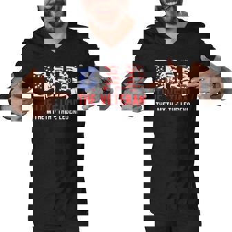 American Veteran Grandpa - Dad Veteran Myth Legend Men V-Neck Tshirt | Mazezy