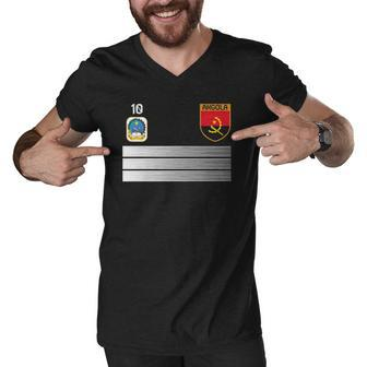 Angola Football Jersey 2022 Soccer Men V-Neck Tshirt | Mazezy