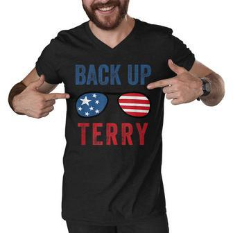 Back Up Terry Put It In Reverse Fireworks Funny 4Th Of July V2 Men V-Neck Tshirt - Seseable