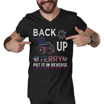 Back Up Terry Put It In Reverse Funny July 4Th Of July Men V-Neck Tshirt - Seseable