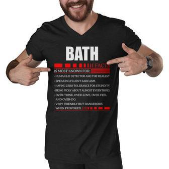 Bath Fact Fact T Shirt Bath Shirt For Bath Fact Men V-Neck Tshirt - Seseable