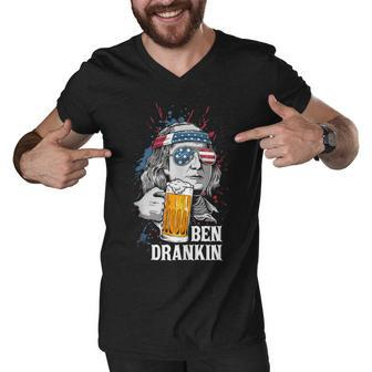 Ben Drankin Funny 4Th Of July Sarcastic Men V-Neck Tshirt - Seseable