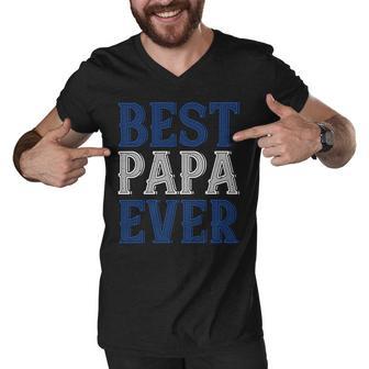 Best Papa Ever 1 Papa T-Shirt Fathers Day Gift Men V-Neck Tshirt - Monsterry CA