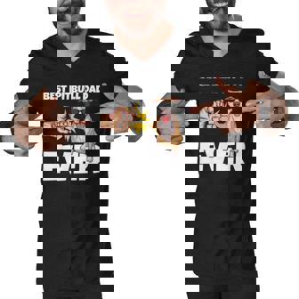 Best Pitbull Dad Ever Dog Owner Funny Pitbull Gift Men V-Neck Tshirt | Mazezy