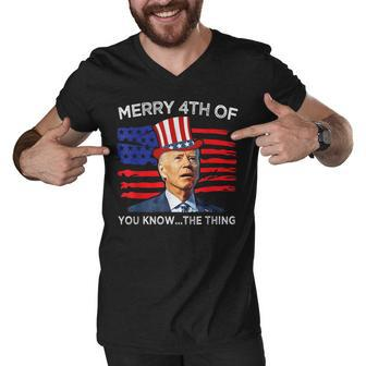 Biden 4Th Of July | Joe Biden Happy Fathers Day Funny Men V-Neck Tshirt - Seseable