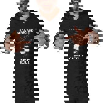 Brainwashed Sheeple Funny Sheep With Face Mask Men V-Neck Tshirt | Mazezy