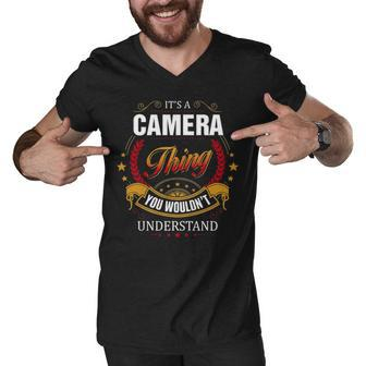 Camera Shirt Family Crest Camera T Shirt Camera Clothing Camera Tshirt Camera Tshirt Gifts For The Camera Men V-Neck Tshirt - Seseable