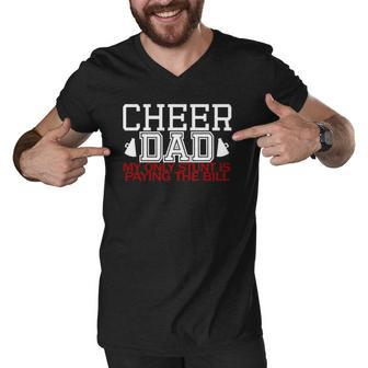 Cheer Dadfunny My Only Stunt Is Paying The Bill Men V-Neck Tshirt | Mazezy