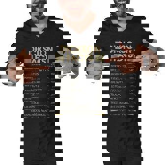 Dickson Name Gift Dickson Facts Men V-Neck Tshirt - Seseable