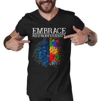 Embrace Neurodiversity Men V-Neck Tshirt | Favorety AU