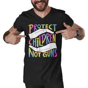 Enough End Gun Violence Stop Gun Protect Children Not Guns Men V-Neck Tshirt | Mazezy