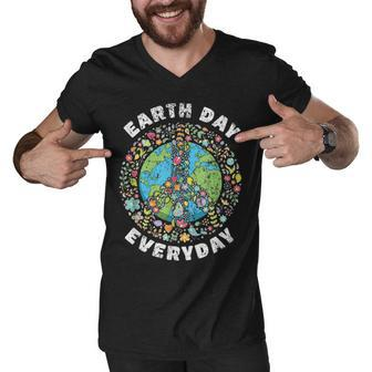 Everyday Earth Day Men V-Neck Tshirt | Favorety