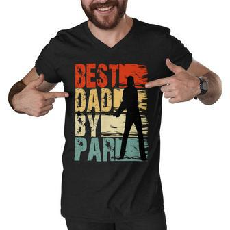 Father Grandpa Best Dad By Par 435 Family Dad Men V-Neck Tshirt - Monsterry UK