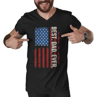 Fathers Day Best Dad Ever With Us V3 Men V-Neck Tshirt | Favorety