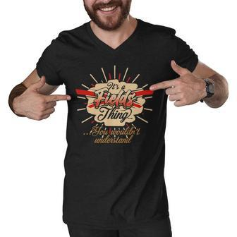 Fields T Shirt Gifts For Fields Men V-Neck Tshirt - Seseable