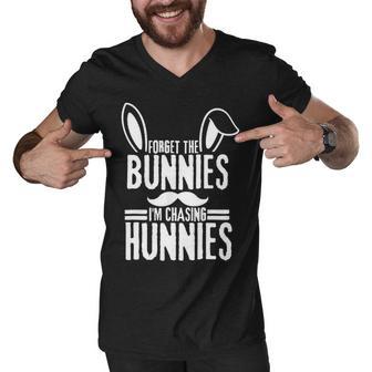 Forget The Bunnies Im Chasing Hunnies Funny Men V-Neck Tshirt | Favorety DE