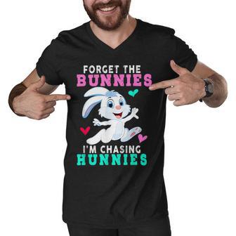 Forget The Bunnies Im Chasing Hunnies Funny Men V-Neck Tshirt | Favorety DE