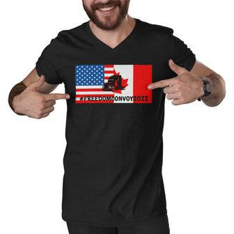 Freedom Convoy V2 Men V-Neck Tshirt | Favorety