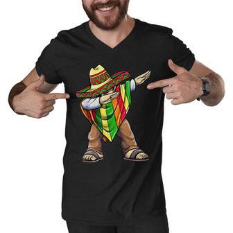 Funny Dabbing Taco Cinco De May Mexican Food V2 Men V-Neck Tshirt | Favorety UK