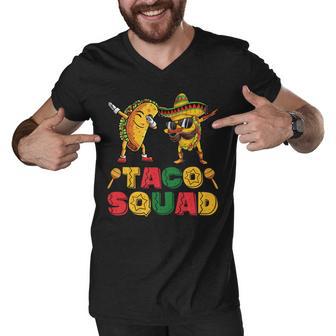 Funny Dabbing Taco Cinco De May Mexican Food V3 Men V-Neck Tshirt | Favorety AU