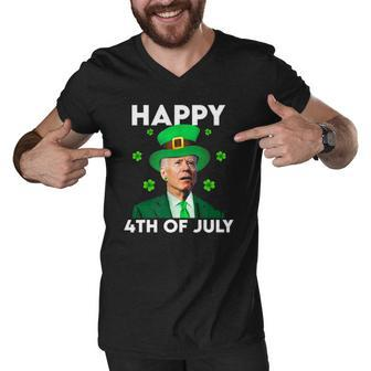 Funny Joe Biden Happy 4Th Of July St Patricks Day Men V-Neck Tshirt | Mazezy