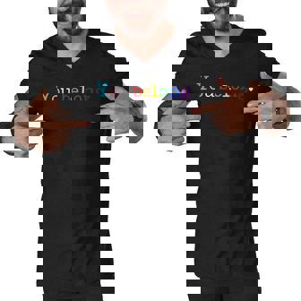 Gay Pride Lgbt Support And Respect You Belong Transgender V2 Men V-Neck Tshirt | Mazezy