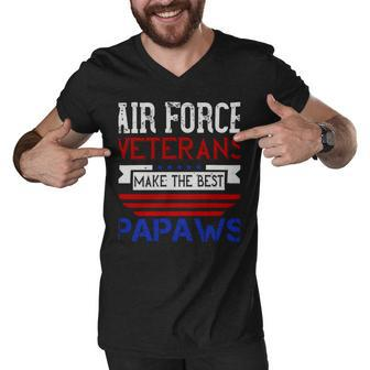 Gift For Air Force Veterans Make The Best Papaws Men V-Neck Tshirt - Monsterry