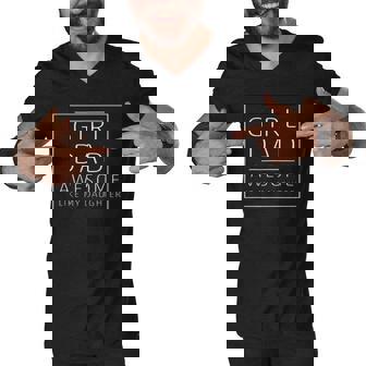 Girl Dad Awesome Like My Daughter Fathers Day Men V-Neck Tshirt | Mazezy