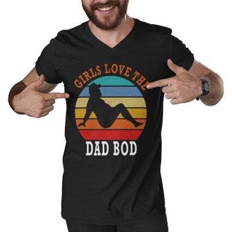 Girls Love The Dad Bod Men V-Neck Tshirt | Favorety DE